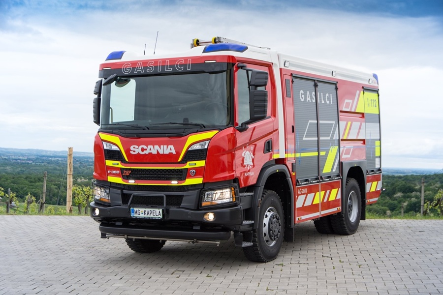 Prvo gasilsko vozilo Scania nove generacije v Sloveniji