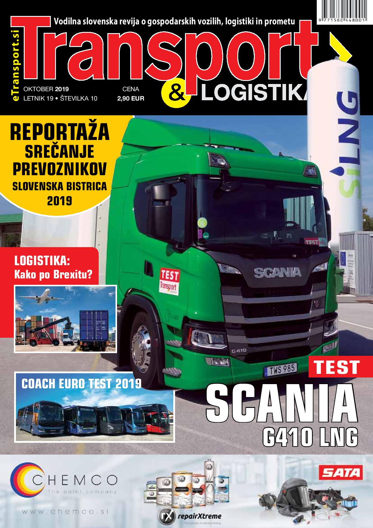Transport & Logistika naslovnica - oktober 2019
