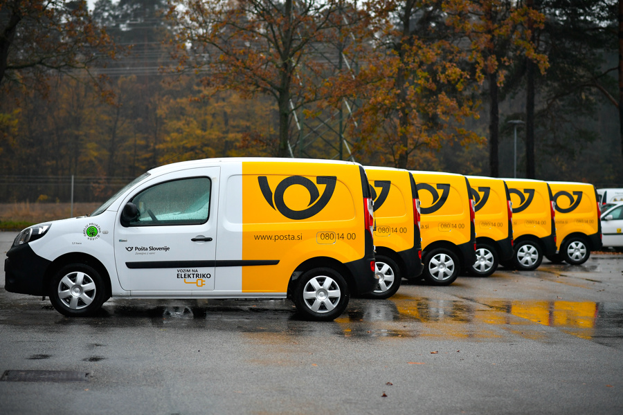 Pošta Slovenije uvaja ekološka vozila v svoj vozni park