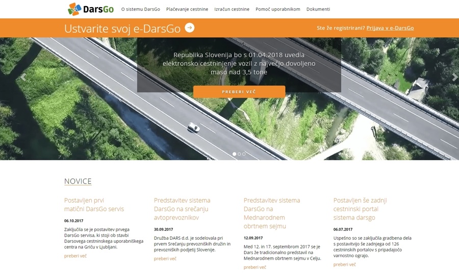 Spletni portal DarsGo že deluje