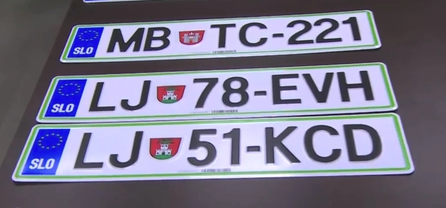 Prihajajo nove registrske tablice