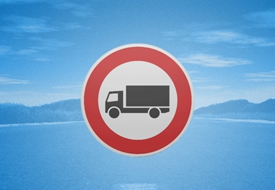 Prepoved vožnje za tovorna vozila