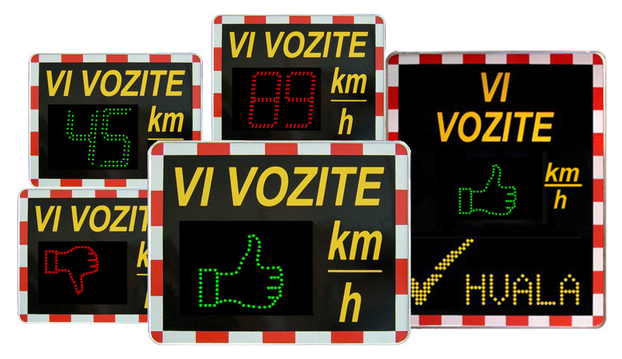 S prikazovalniki hitrosti do večje varnosti 