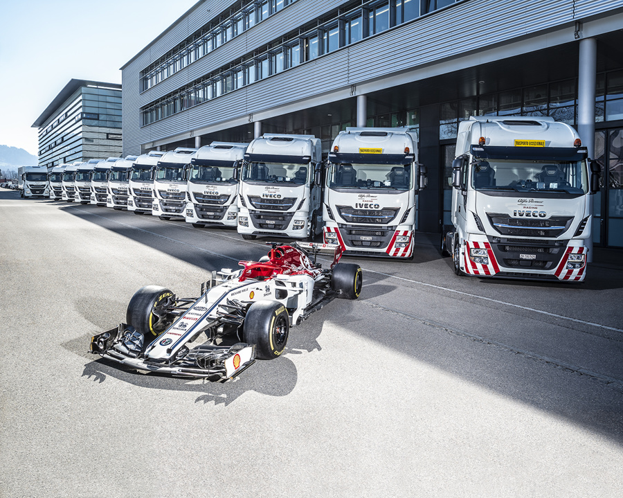 Iveco uradni partner dirkaškega moštva Alfa Romeo Racing