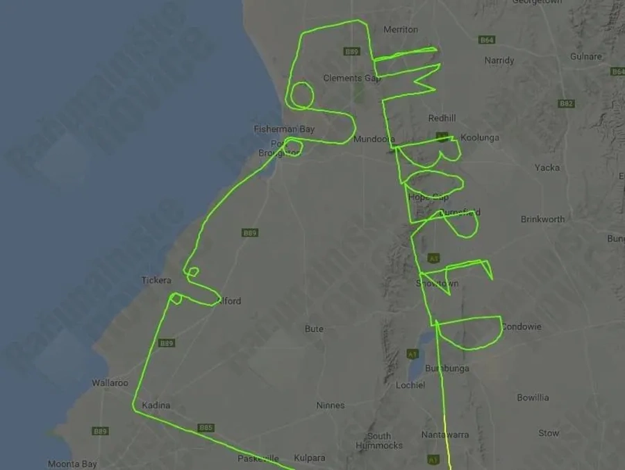 To je naredil pilot, ki se je med letom na smrt dolgočasil...