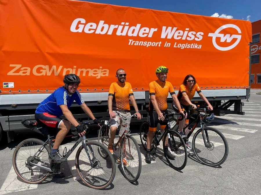 Gebrüder Weiss kolesarska akcija