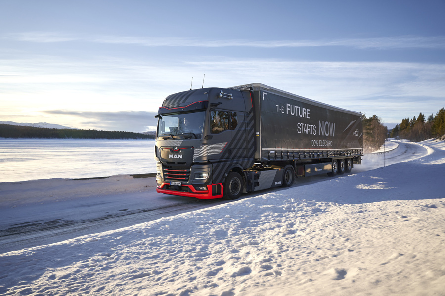 MAN eTruck zimska testiranja