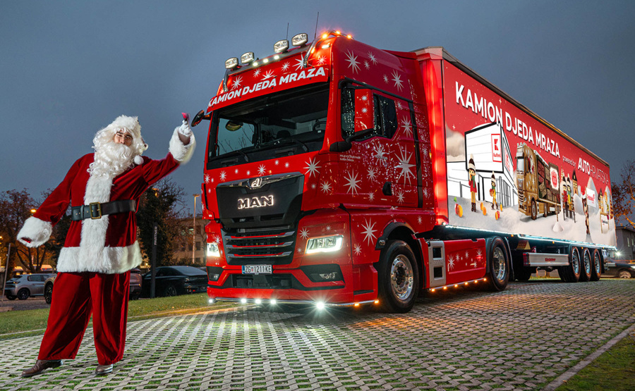 MAN TGX Božičkov tovornjak