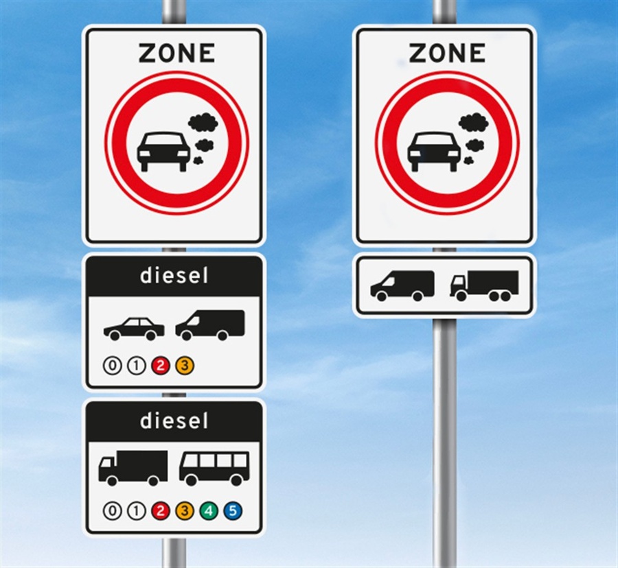 Znaki za emisijske cone - Nizozemska
