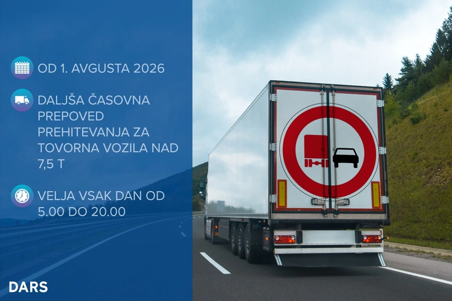 Prepoved prehitevanja tovornih vozil