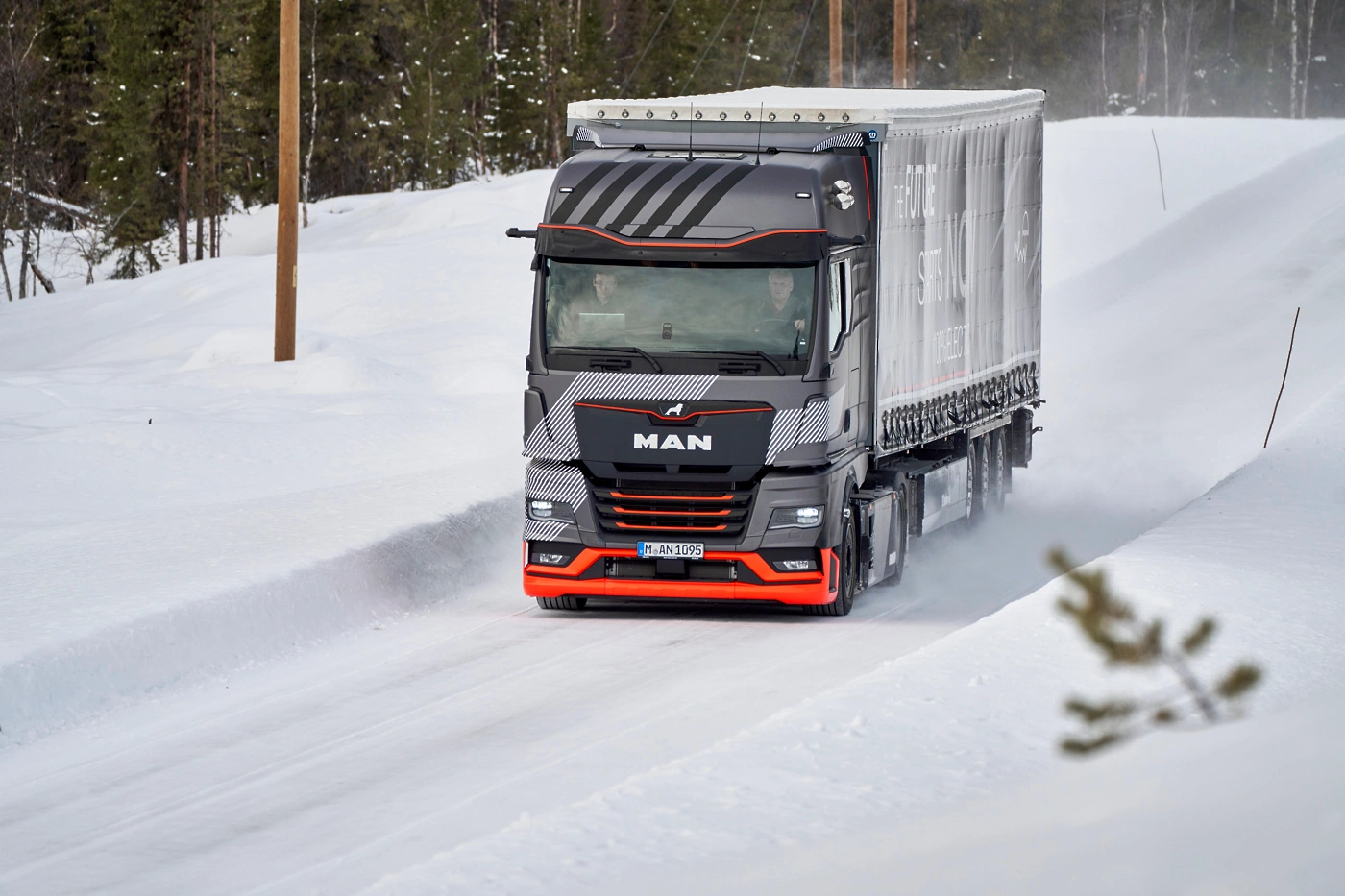 MAN eTruck zimska testiranja