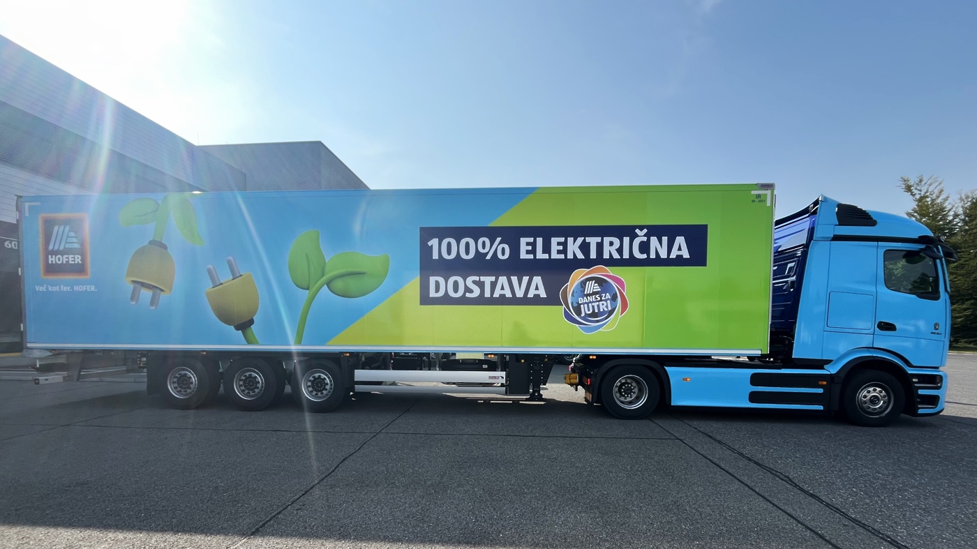 Mercedes-Benz eActros 600 Hofer Slovenija