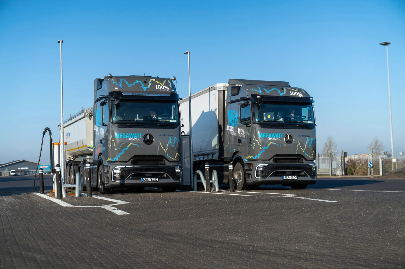 Mercedes eActros 600 megavatno polnjenje MCS